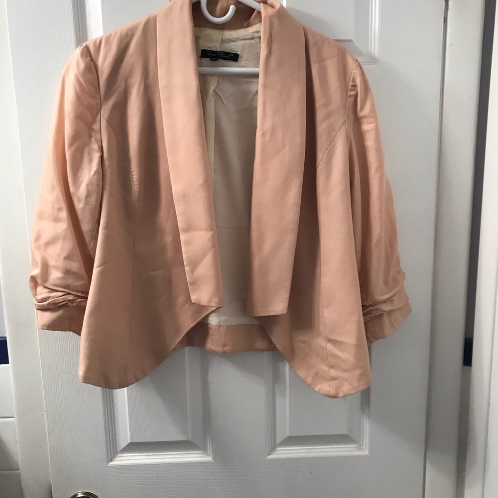 Velvet heart open blazer